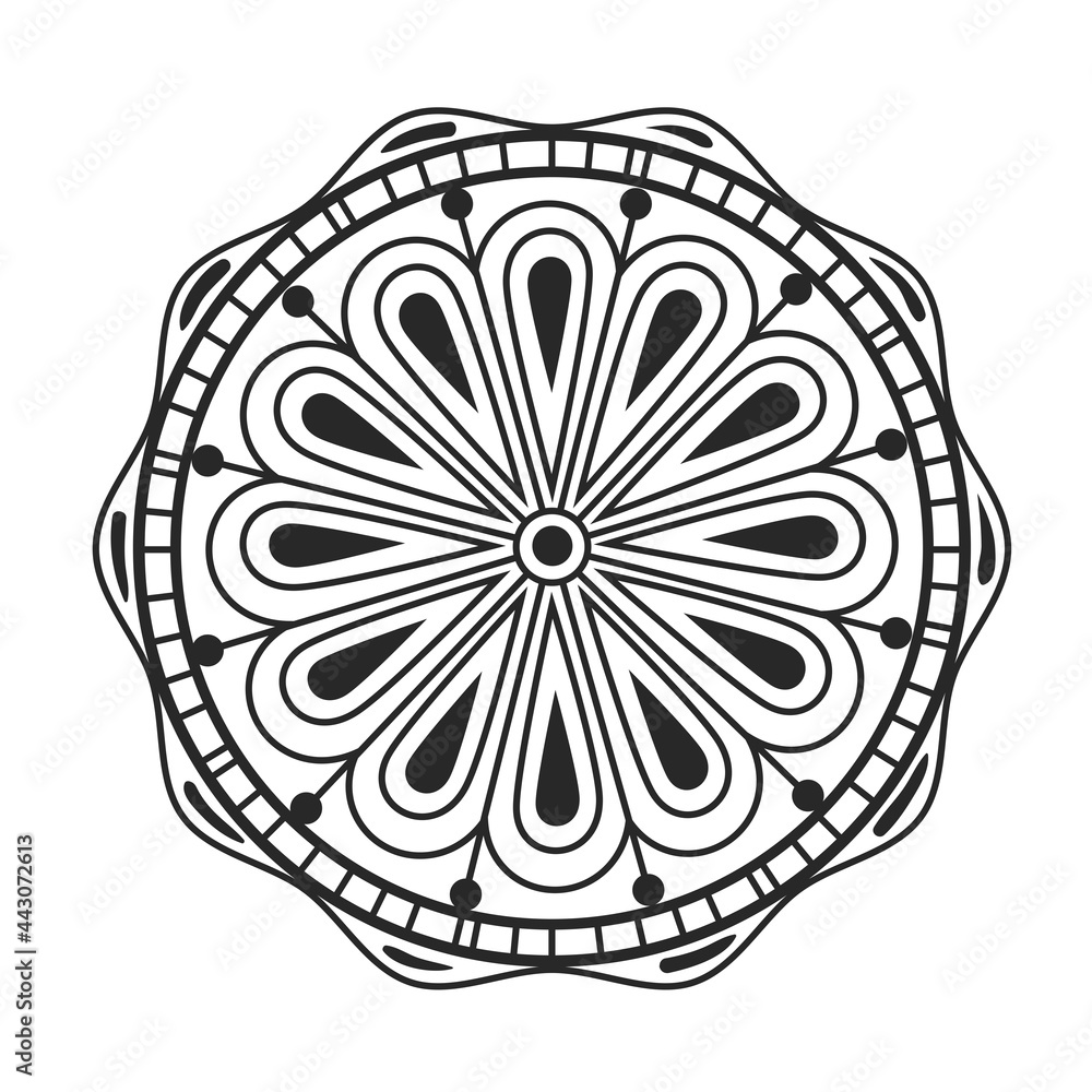 Mandala black and white
