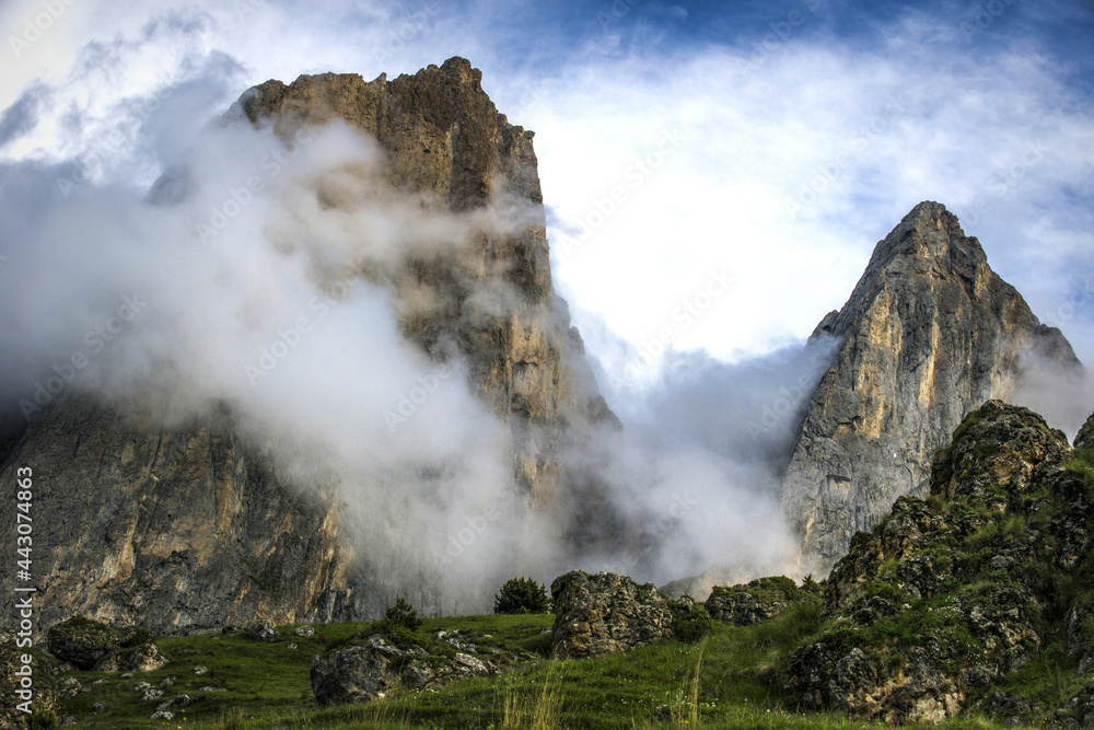 landscape with clouds