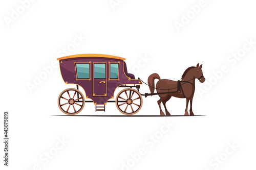car horse wagon, old modern ground transportation