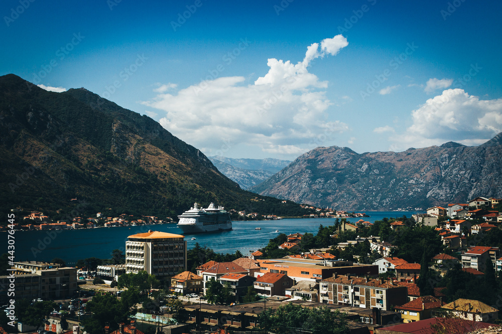 Fototapeta premium view of kotor bay