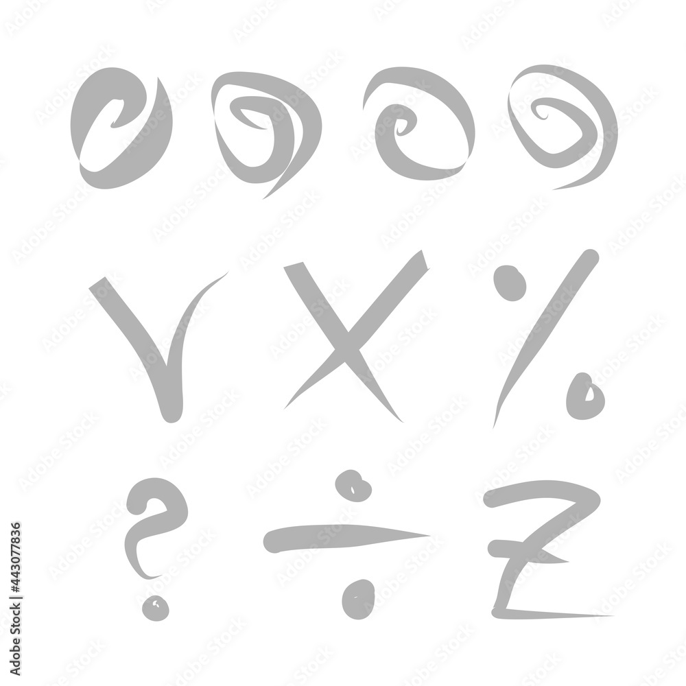 Symbols and brush strokes. Lines and symbols, splashes of paint. Brush-smear. Multicolored colors. Symbols and brush strokes. Lines and symbols, splashes of paint. Brush-smear. Multicolored colors.