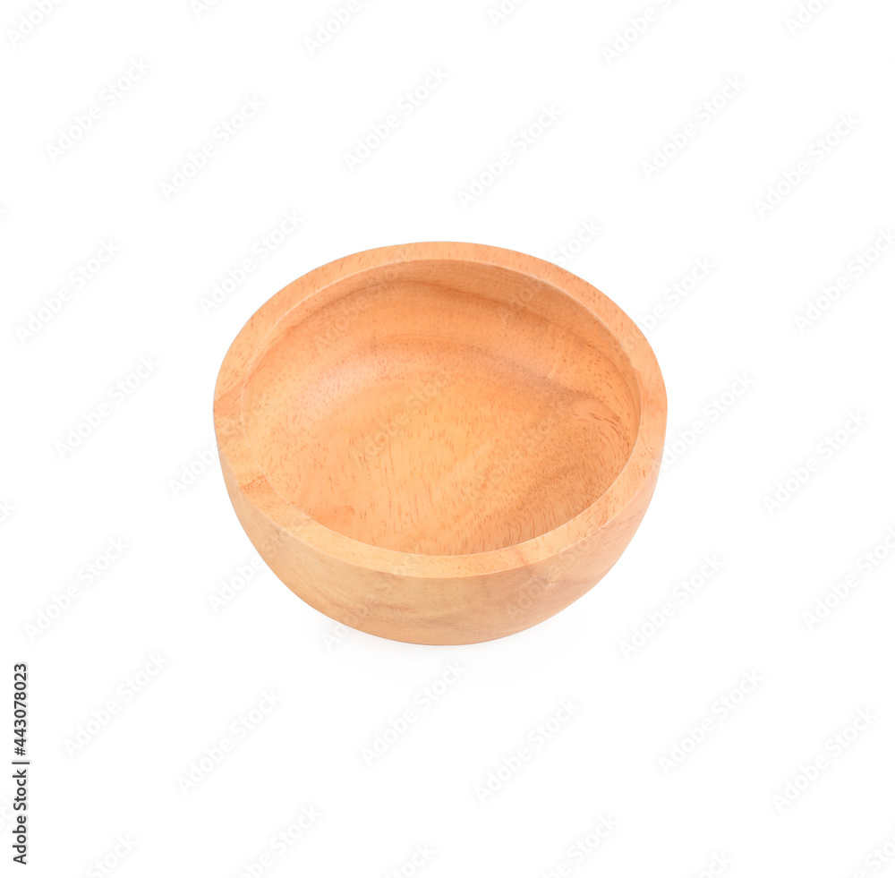 Wooden bowl isolated on white background. Wooden bowl isolated on white background.