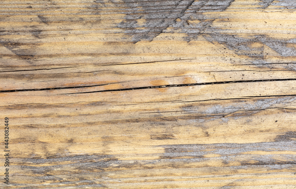 Naklejka premium Old wooden board as an abstract background.