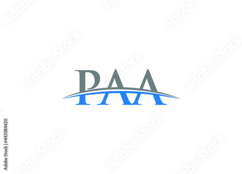 PAA initial modern logo design vector icon template