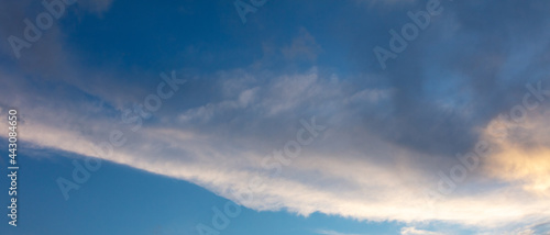 Beautiful clouds against the blue sky.