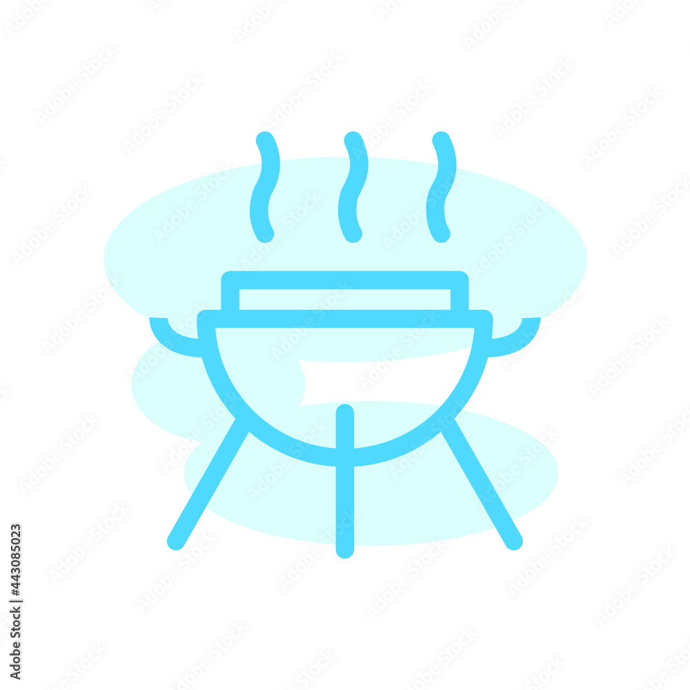 Vector illustration, barbeque cooking icon design template Vector illustration, barbeque cooking icon design template