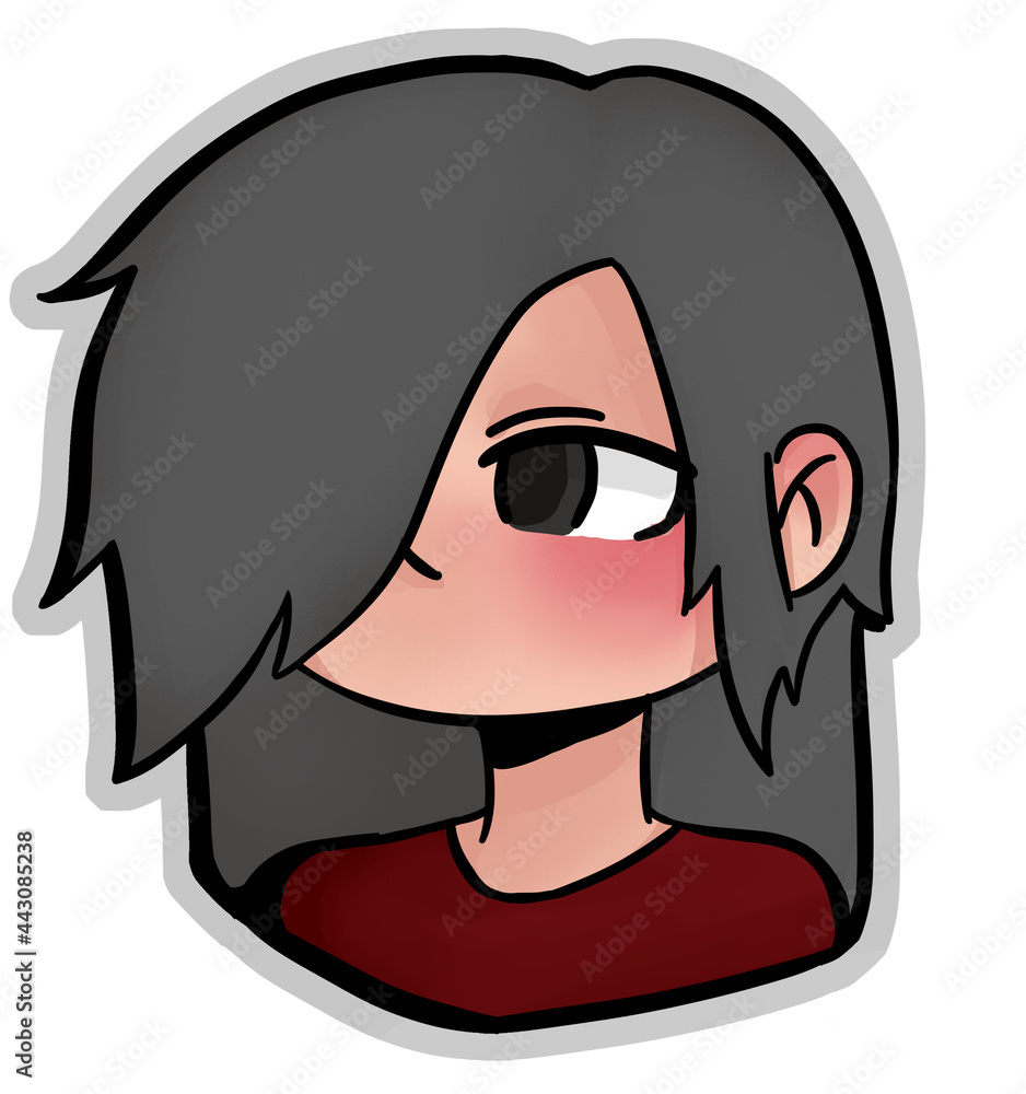 illustration of a girl with gray hair in a red T-shirt on a white background for avatars, icons, illustrations
illustration of a girl with gray hair in a red T-shirt on a white background for avatars, icons, illustrations