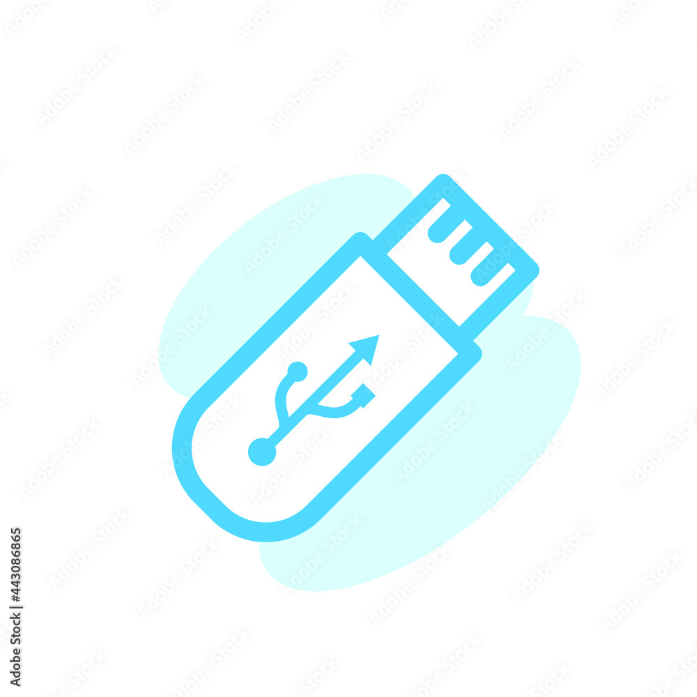 Vector illustration, flash disk icon design template Vector illustration, flash disk icon design template