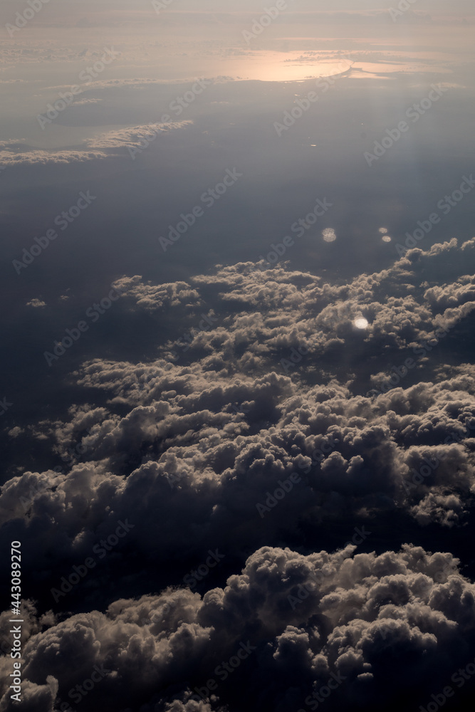 Textured clouds view from a plane Textured clouds view from a plane
