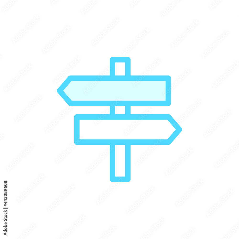 Vector illustration of direction icon design template Vector illustration of direction icon design template