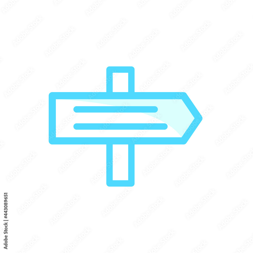 Vector illustration of direction icon design template Vector illustration of direction icon design template