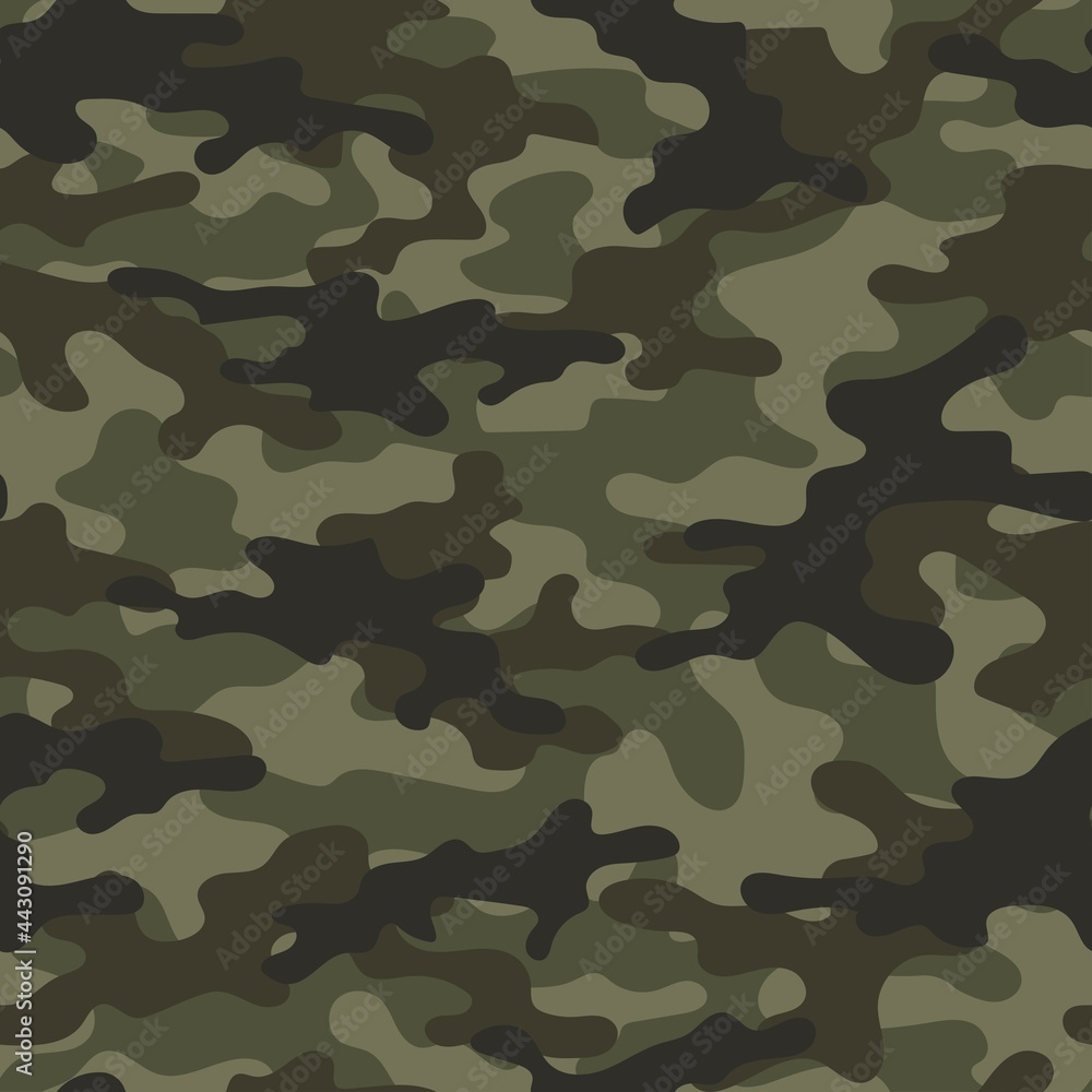 Camouflage texture seamless pattern. Abstract green modern military camo background for fabric and fashion textile print. Vector illustration. Camouflage texture seamless pattern. Abstract green modern military camo background for fabric and fashion textile print. Vector illustration.