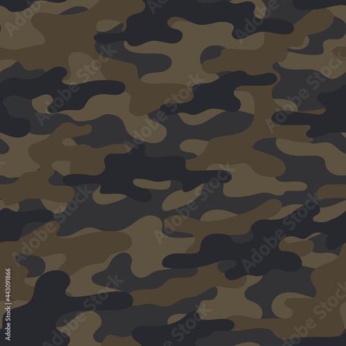 brown vector camouflage pattern for army. camouflage military pattern