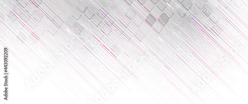Quantum processing. Deep learning artificial intelligence. Future new technology  for business or science presentation