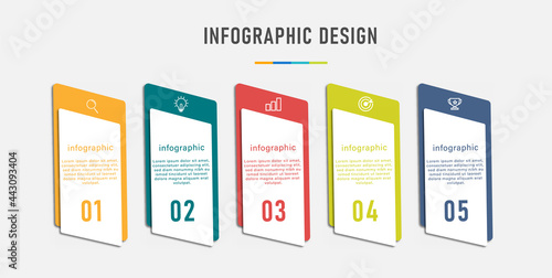 Vector info graphic design Presentation business info graphic template 