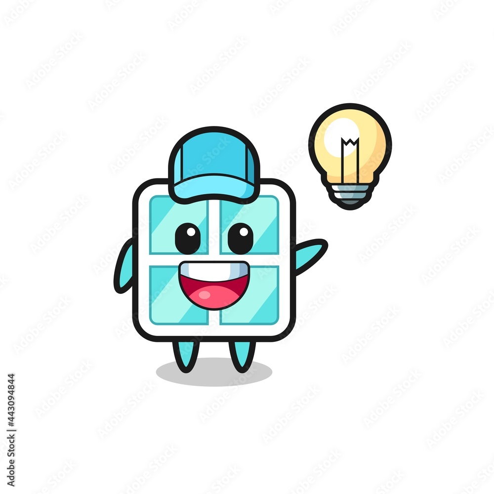 window character cartoon getting the idea window character cartoon getting the idea