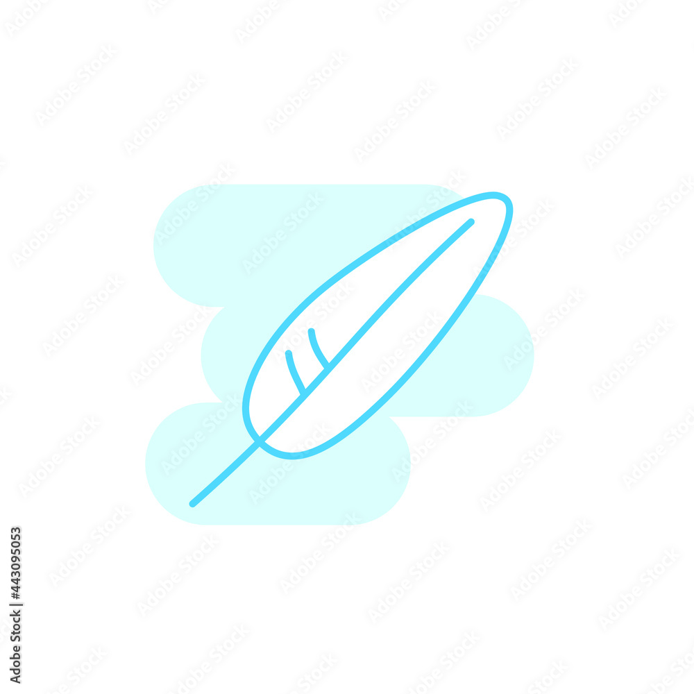 Vector illustration, feather icon design template Vector illustration, feather icon design template