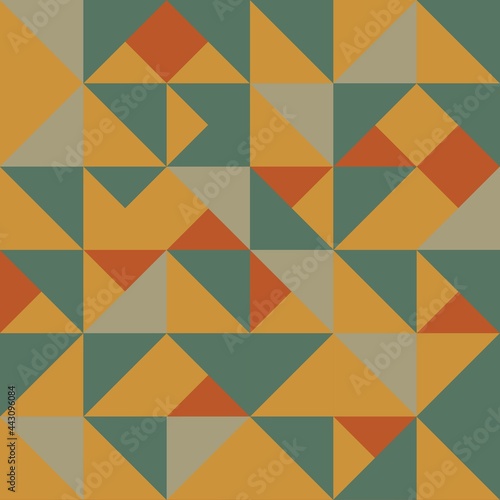 vector print abstraction. minimalistic geometric style. triangles of different colors