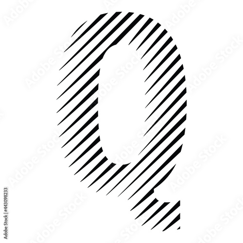 letter Q logo vector art. q logo vector line art.