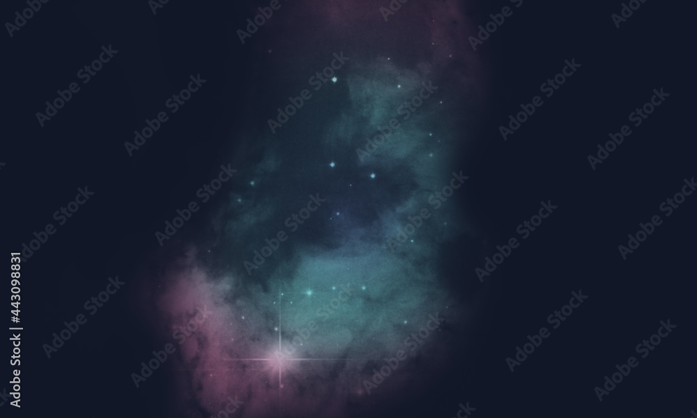 space background with realistic nebula and galaxy