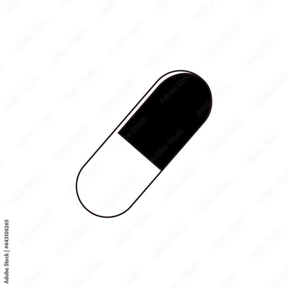 pill capsule medicine icon vector illustration pill capsule medicine icon vector illustration