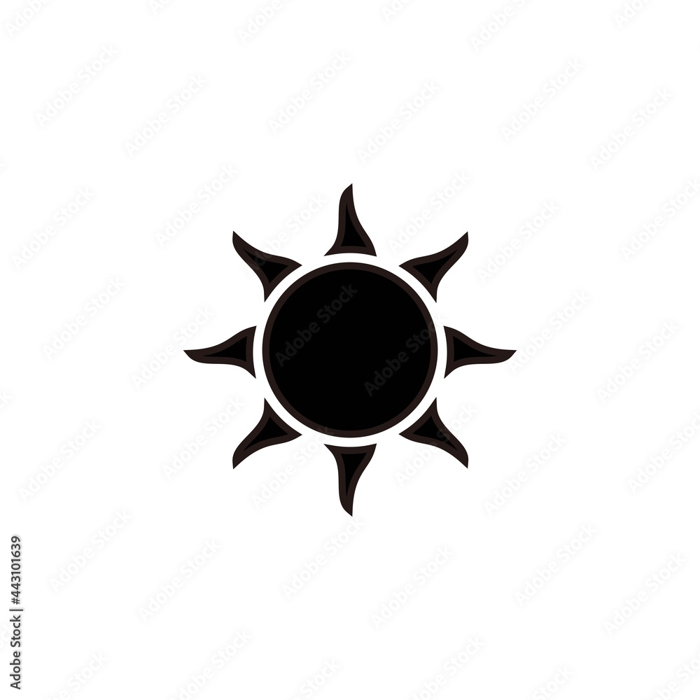 sun vector illustration and summer icon symbol sun vector illustration and summer icon symbol