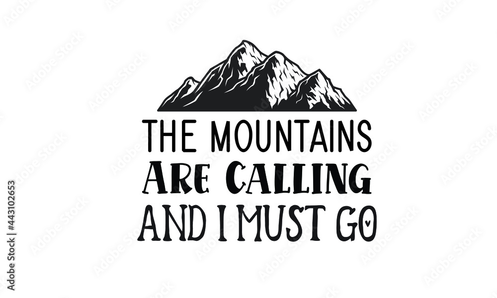 new mountains T-shirt design Template