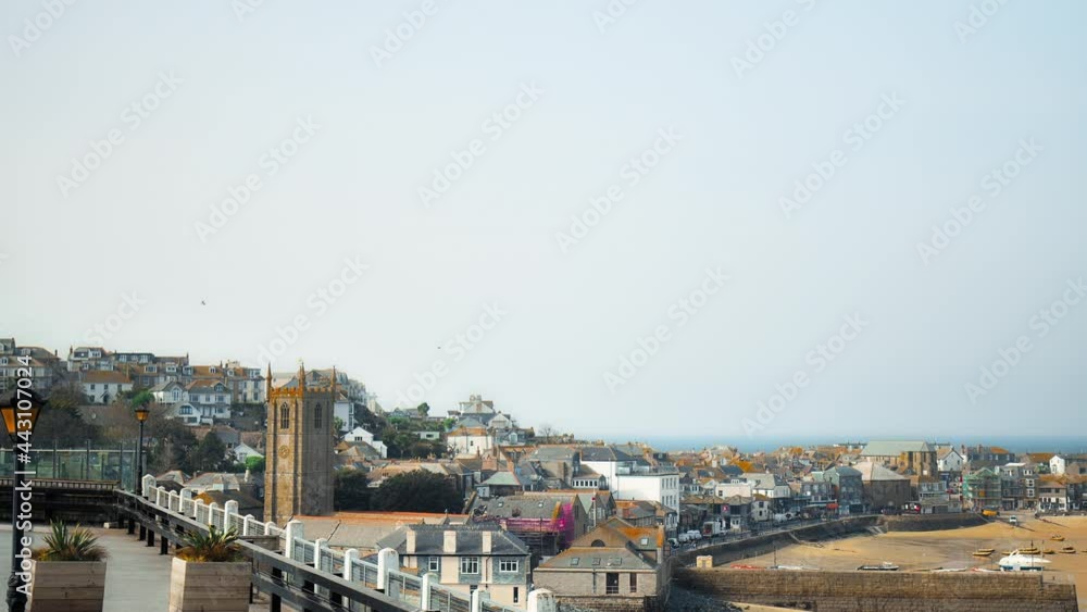 St Ives Head, Porthgwidden Beach, Bamaluz Beach, St Ives Harbour, Cornwall, UK. Porthminster Beach and Porthmeor Beach, Tate St Ives in Saint Ives - a town in Cornwall, England in 4K. St Ives Head, Porthgwidden Beach, Bamaluz Beach, St Ives Harbour, Cornwall, UK. Porthminster Beach and Porthmeor Beach, Tate St Ives in Saint Ives - a town in Cornwall, England in 4K.