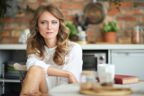 Beautiful woman with blond hair