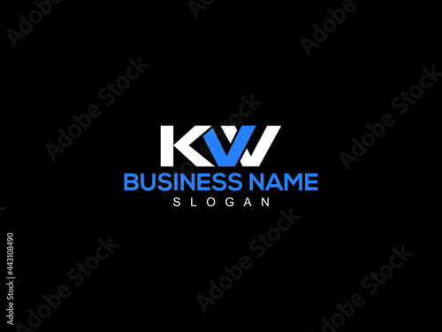 Letter KW, creative kw Logo Icon Vector Image Design For Your Business