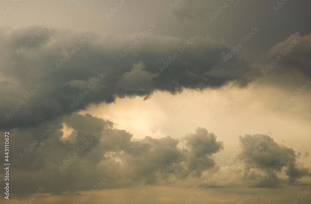 Fototapeta premium Evening sky with dramatic clouds .