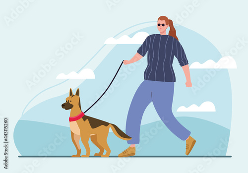 woman blind scene
