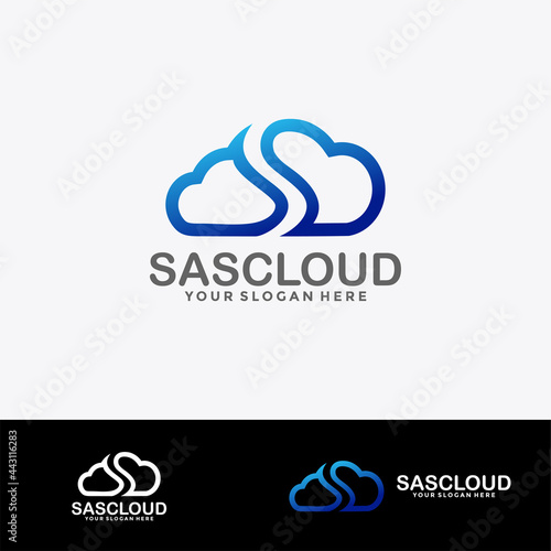 Letter s cloud logo design
