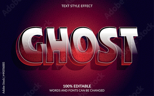 horror movie text style effect