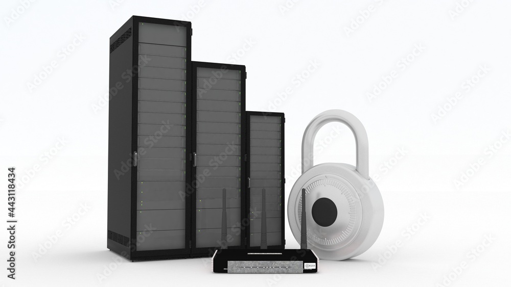 3d rendering Transmitter WiFi with database
3d rendering Transmitter WiFi with database