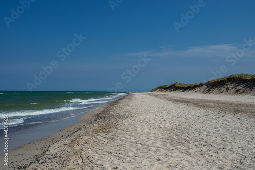 Beach section on the Baltic Sea at Darßer Ort
