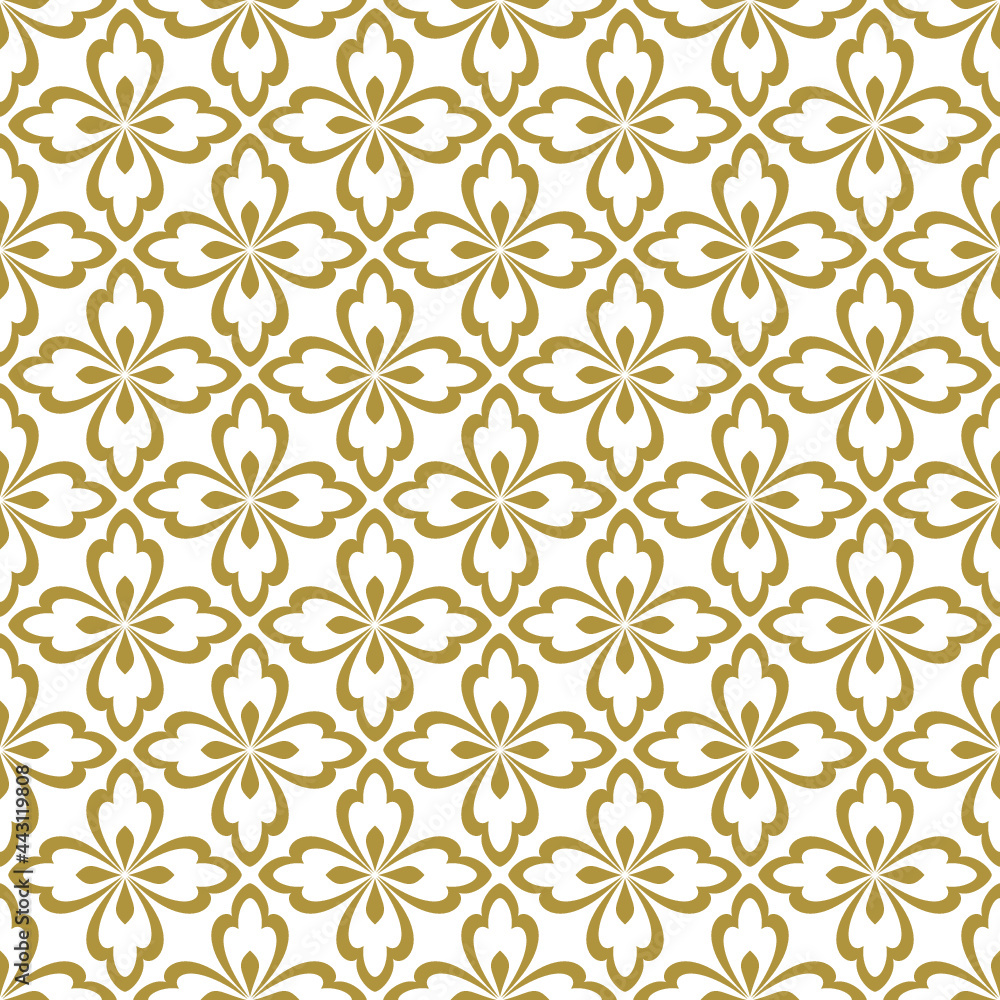 Floral pattern in baroque style Seamless vector background damask ornament. Floral pattern in baroque style Seamless vector background damask ornament.