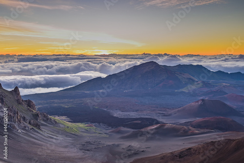 sunrise at Haleakala National Park