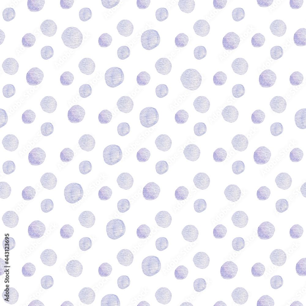 Watercolor candy drops digital paper. Hand painted seamless pattern.