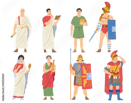 Fotótapéta Roman citizens and warriors collection