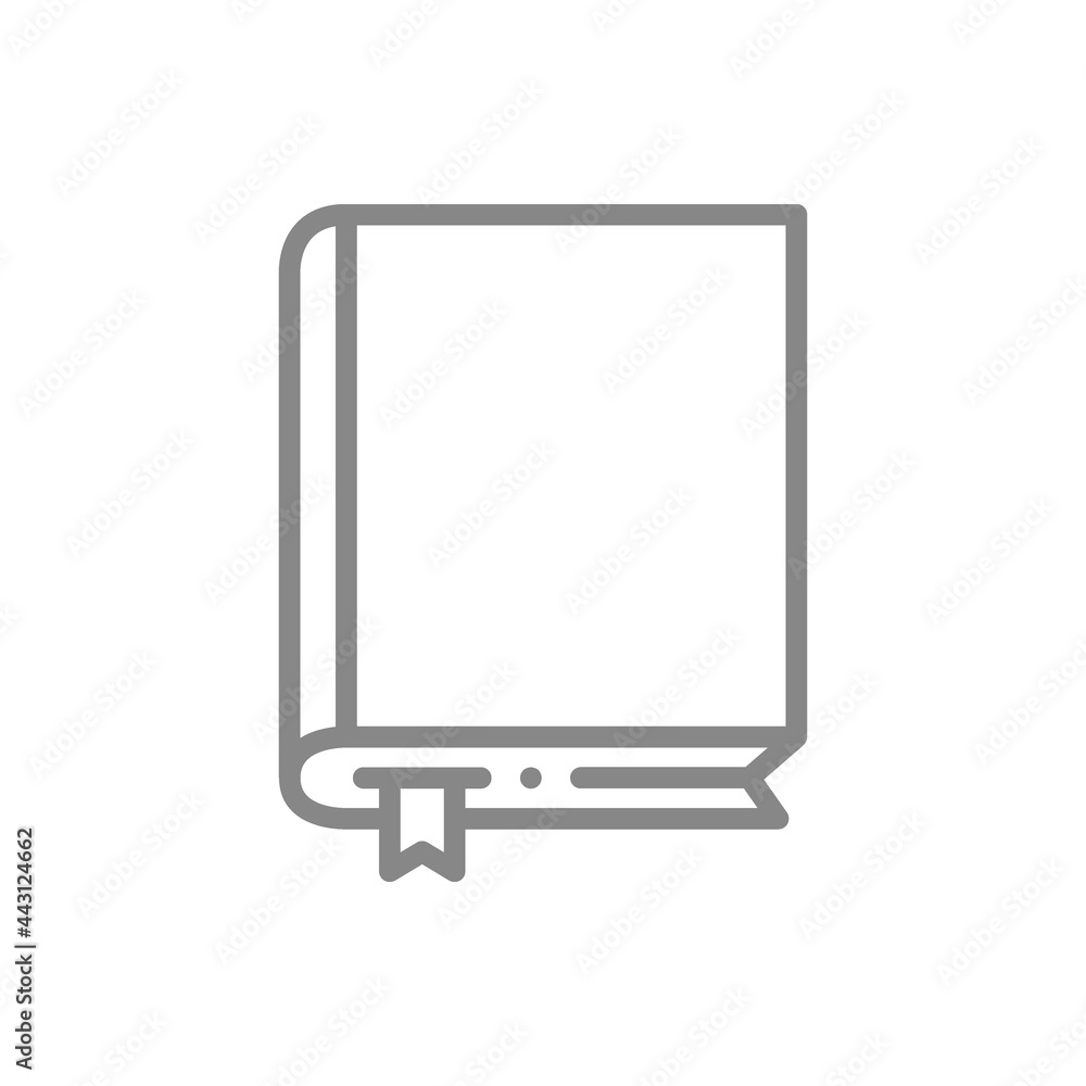 Book line icon. Diary, e-book, encyclopedia symbol Book line icon. Diary, e-book, encyclopedia symbol