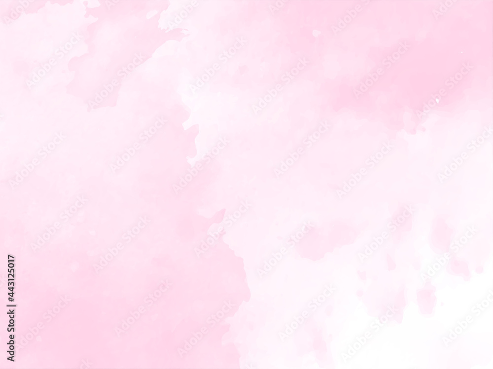 Fototapeta Decorative soft pink watercolor texture design background