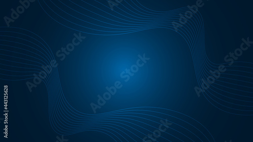 Digital technology networking wave vector background. With abstract blue lines flow motion illustration, Vector lines, Modern and colorful data lap design Hd wallpaper. photo