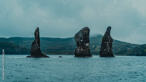 Kamchatka. Three Brothers Rocks. Avacha Bay