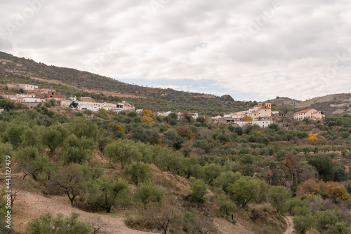 small town on the side of a mountain in southern Spain © Javier