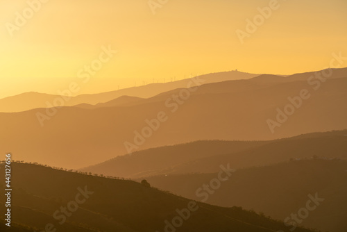 sunset in the mountains in southern Spain