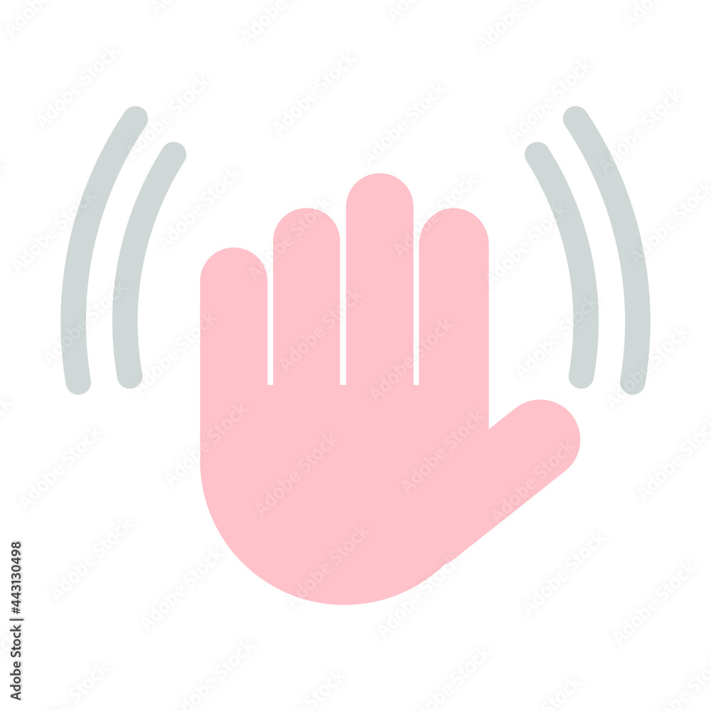 goodbye hand gesture icon illustration vector graphic goodbye hand gesture icon illustration vector graphic