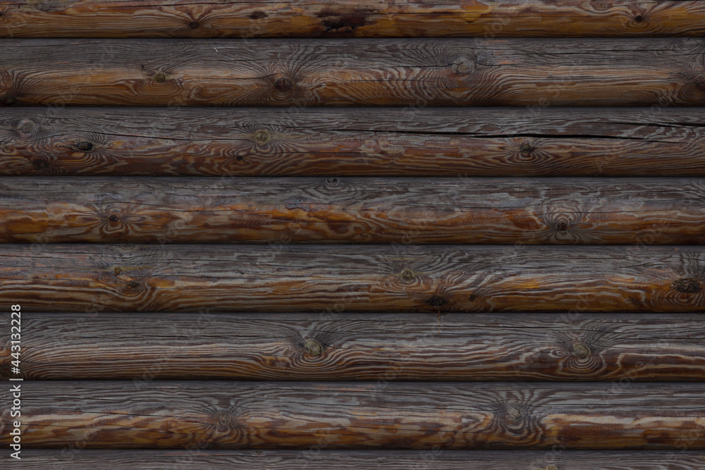 Dark oak log wall background. Beautiful pattern Dark oak log wall background. Beautiful pattern