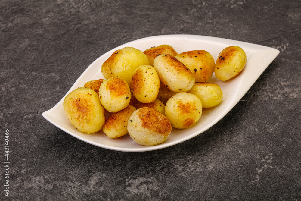 Roasted baby potato in the bowl