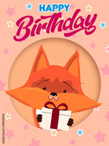 Happy birthday foxy sends a gift